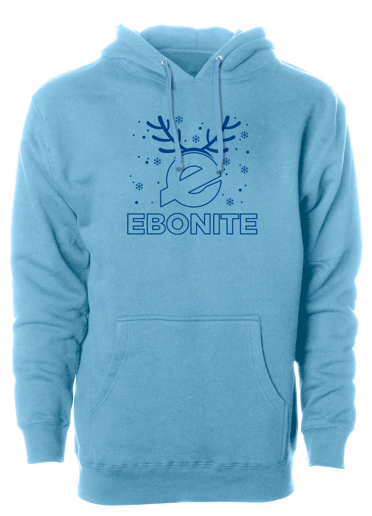 Ebonite Blue Christmas Bowling Hoodie