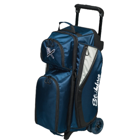 KR Strikeforce Drive Triple Roller Navy 3 Bowling Ball Roller Bag