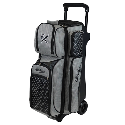KR Strikeforce Royal Flush Silver Triple Roller Bowling Bag