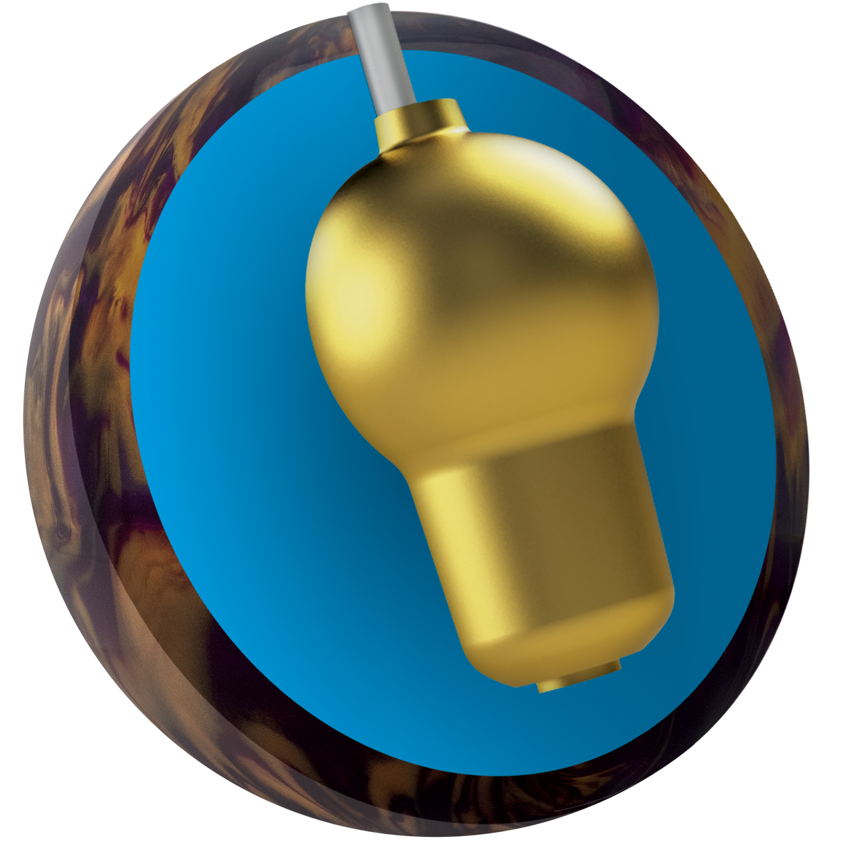 Ebonite Fireball Purple / Gold Light Core