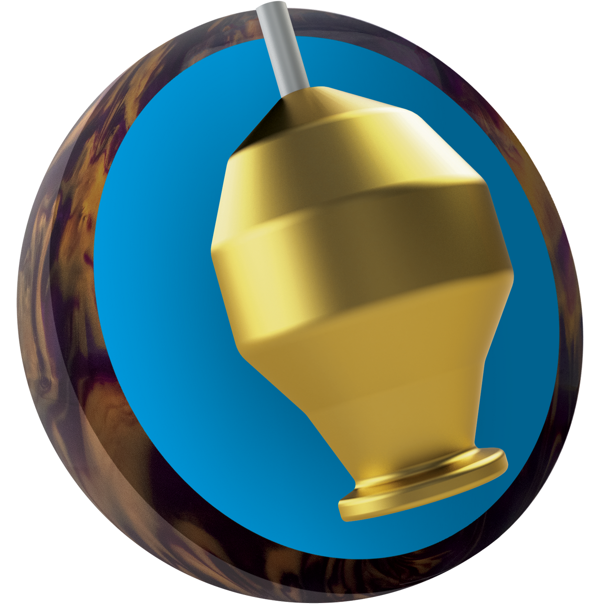 Ebonite Fireball Purple / Gold Core