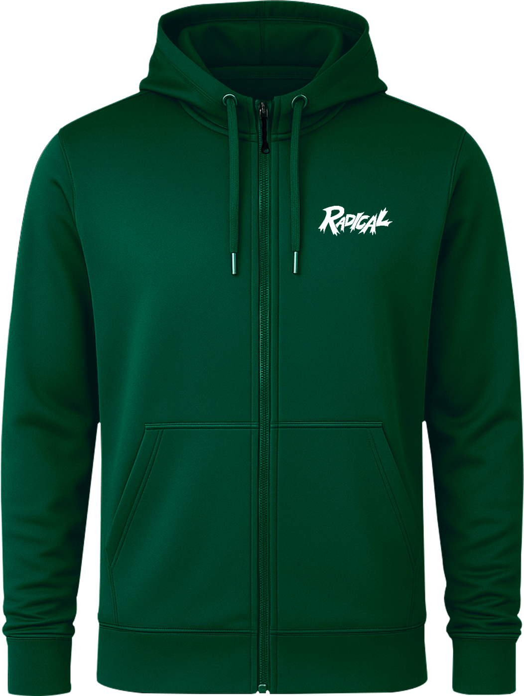 Radical White Full Zip Hoodie