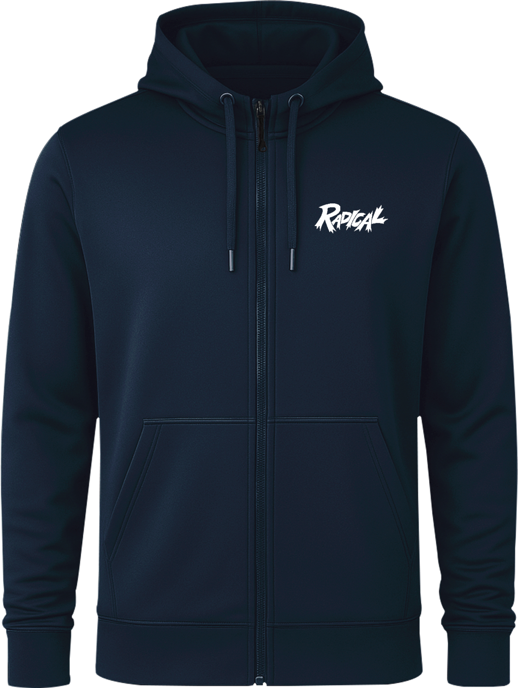 Radical White Full Zip Hoodie