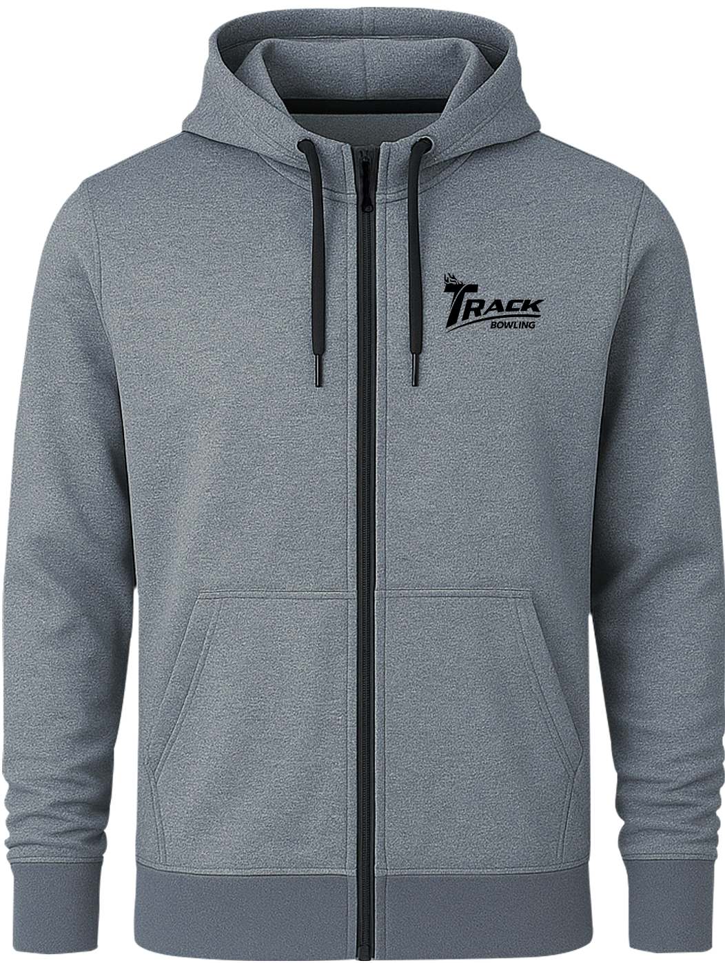 Track Black Full Zip Hoodie