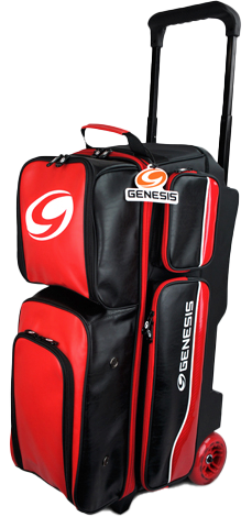 Genesis Carbon Triple Roller Black/Red