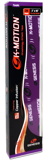 Genesis K-Motion Tape Precut Purple (20/pk)