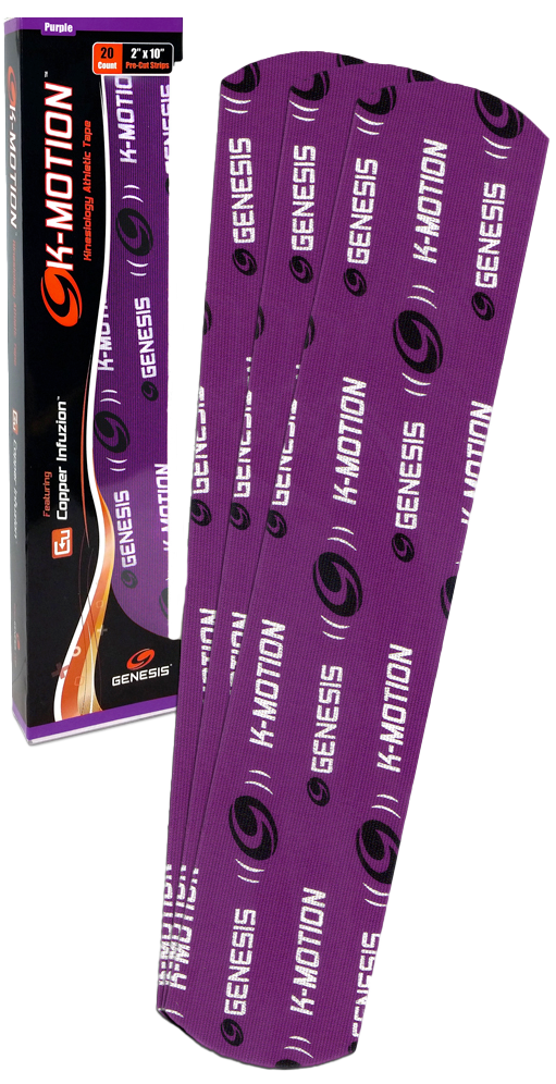 Genesis K-Motion Tape Precut Purple (20/pk)