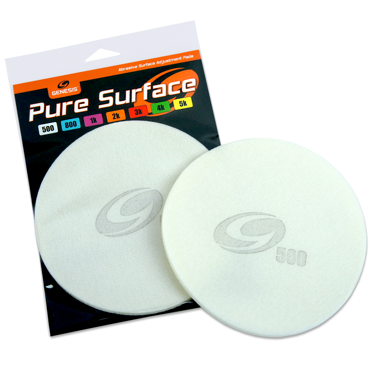 Genesis Pure Surface 500 Grit White bowling ball surface adjustment