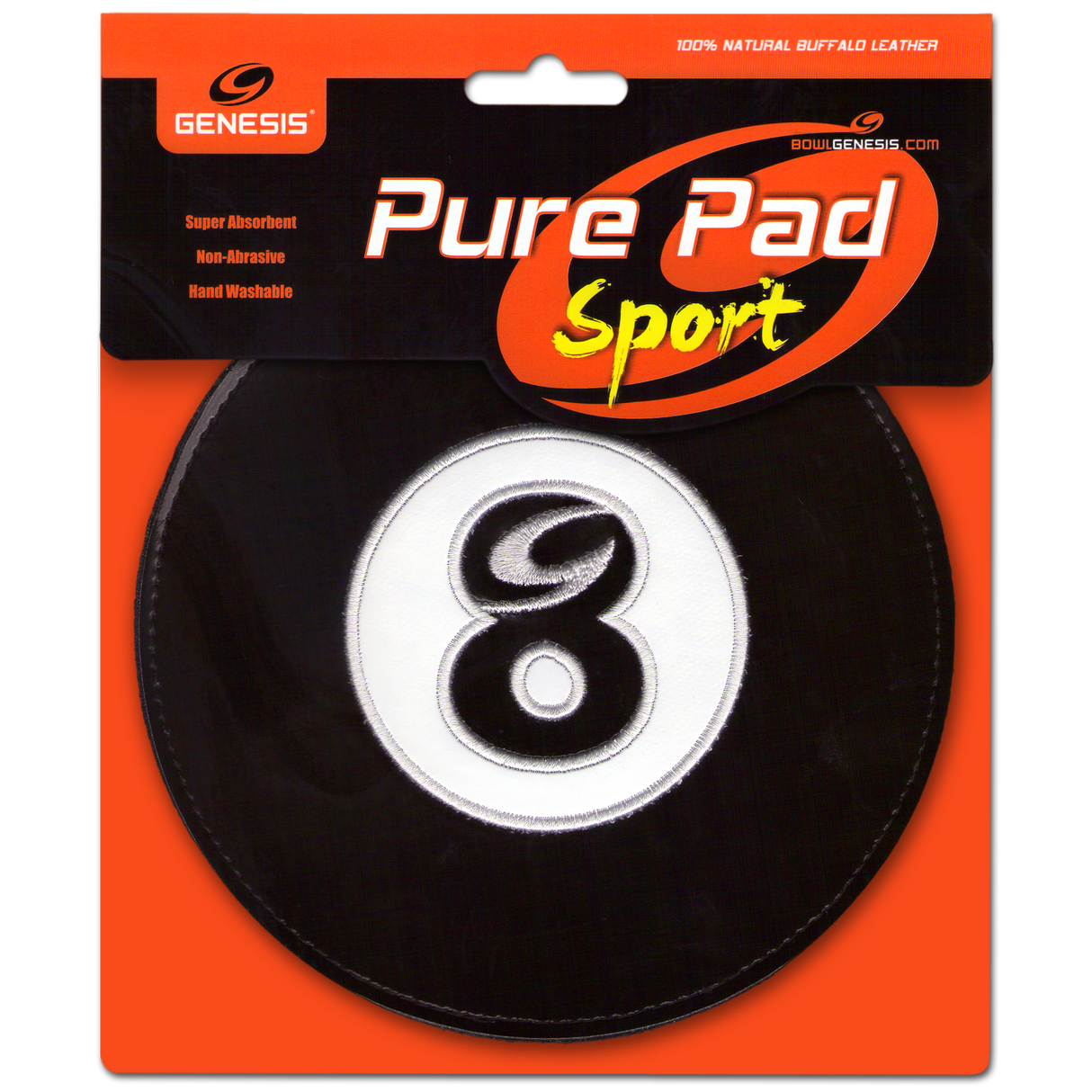 Genesis Pure Pad Sport Leather Bowling Ball Wipe - Billiards 8-Ball Shammy