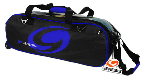 Genesis Sport Triple Roller Tote Black/Blue