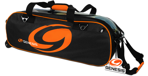 Genesis Sport Triple Roller Tote Black/Orange