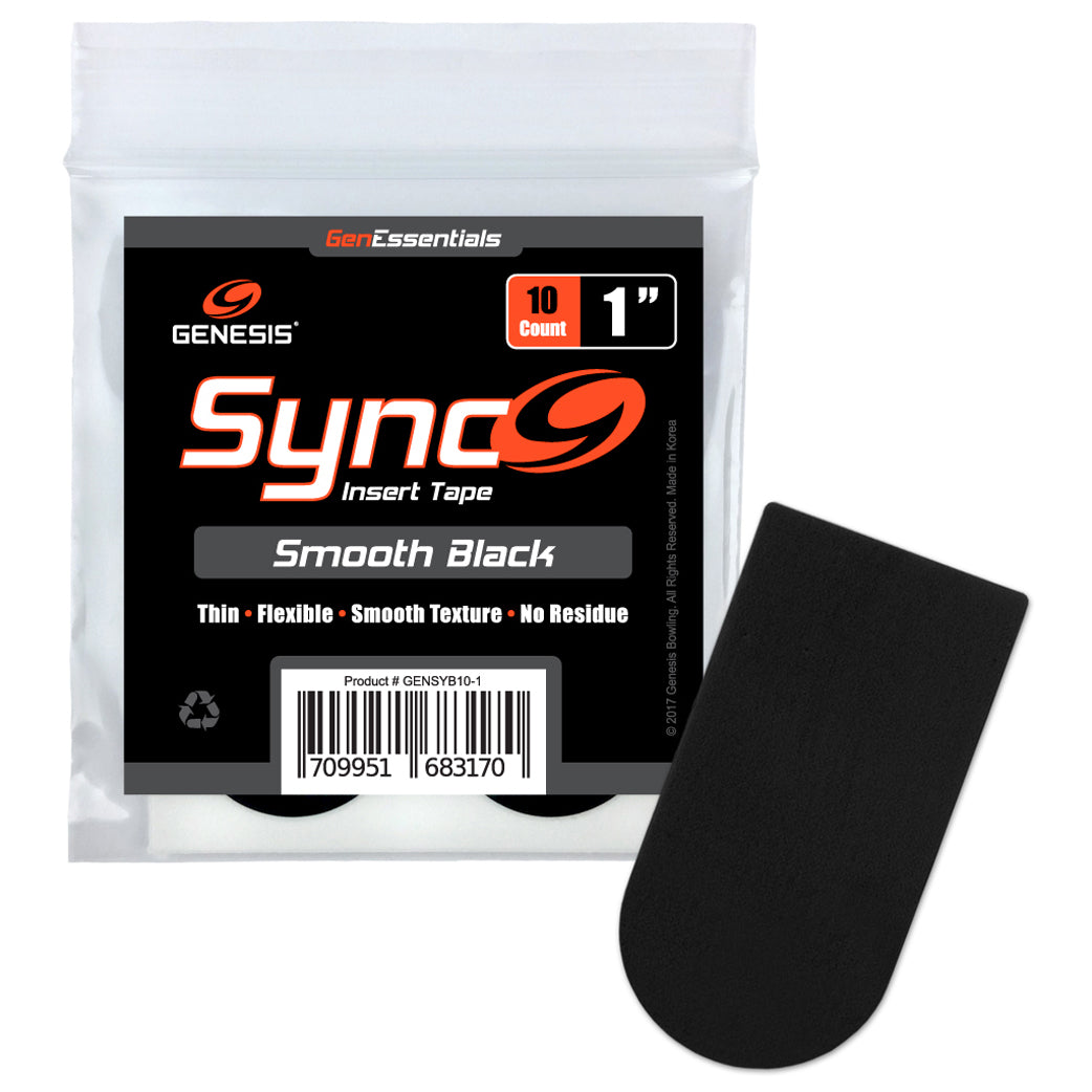 Genesis Sync Black 1" Insert Tape (10ct)