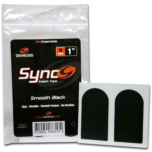 Genesis Sync Black 1" Insert Tape (10ct)