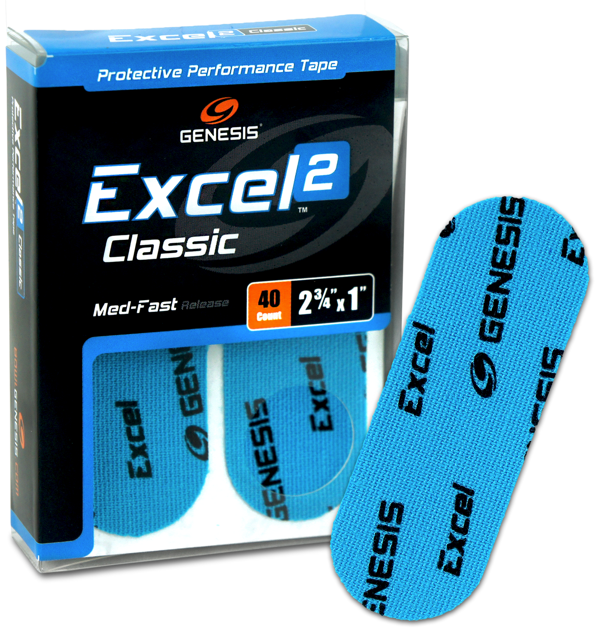 Genesis Excel 2 Classic Tape Blue (40ct)