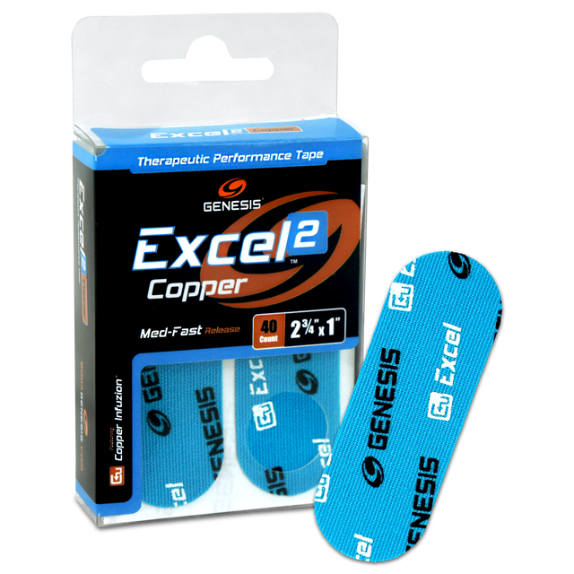 Genesis Excel Copper 2 Performance Tape Blue (40ct)