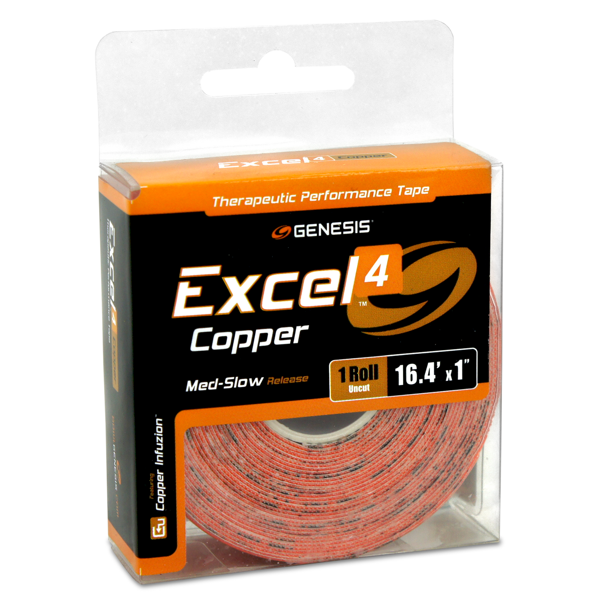 Genesis Excel Copper 3 Performance Tape Orange Roll