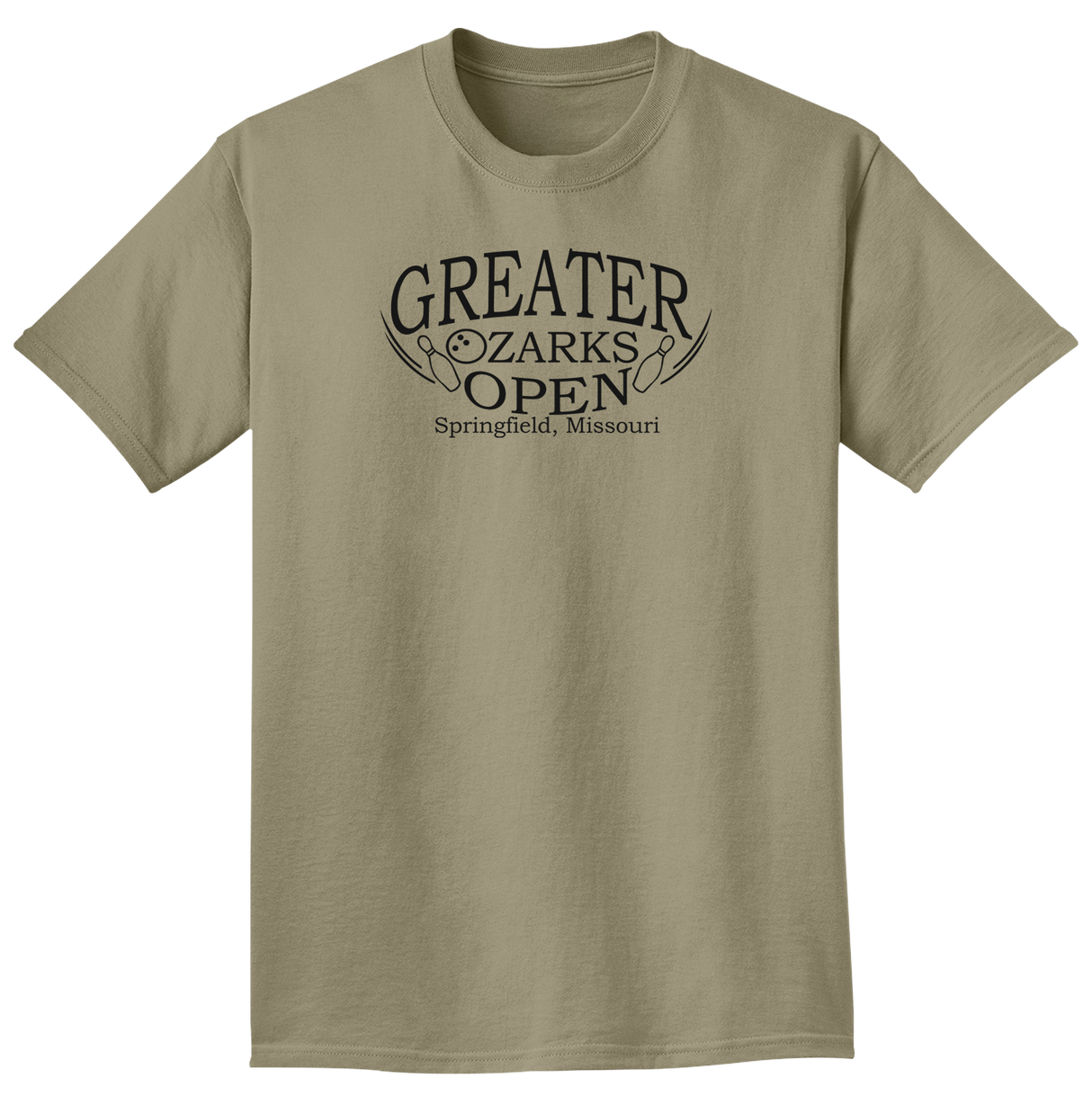 Greater Ozarks Tee w/Black Logo