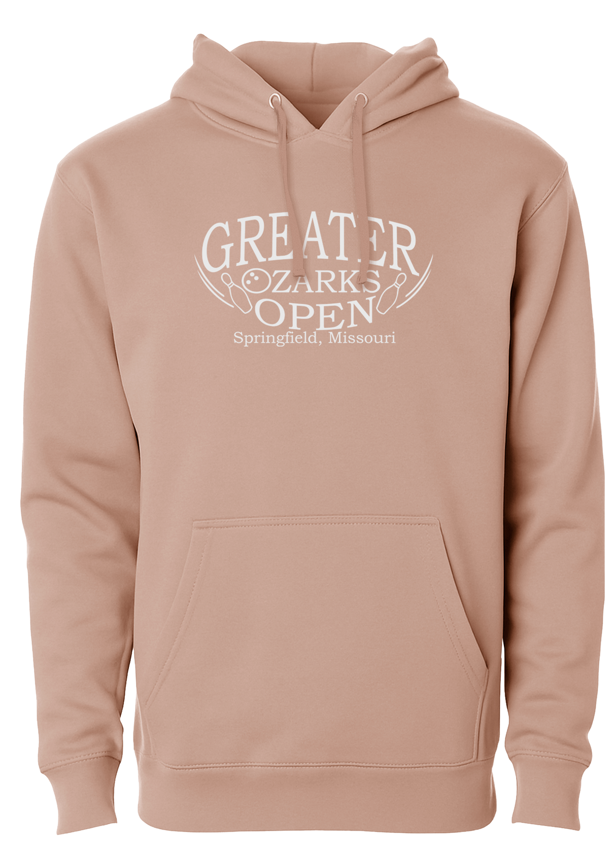 Greater Ozarks Open Hoodie Pink