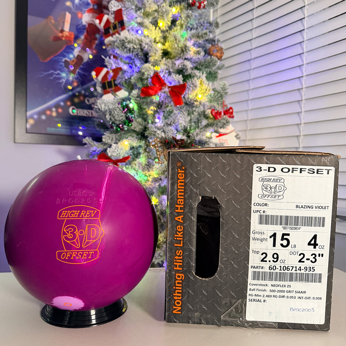 Hammer 3D Offset 15# Bowling Ball