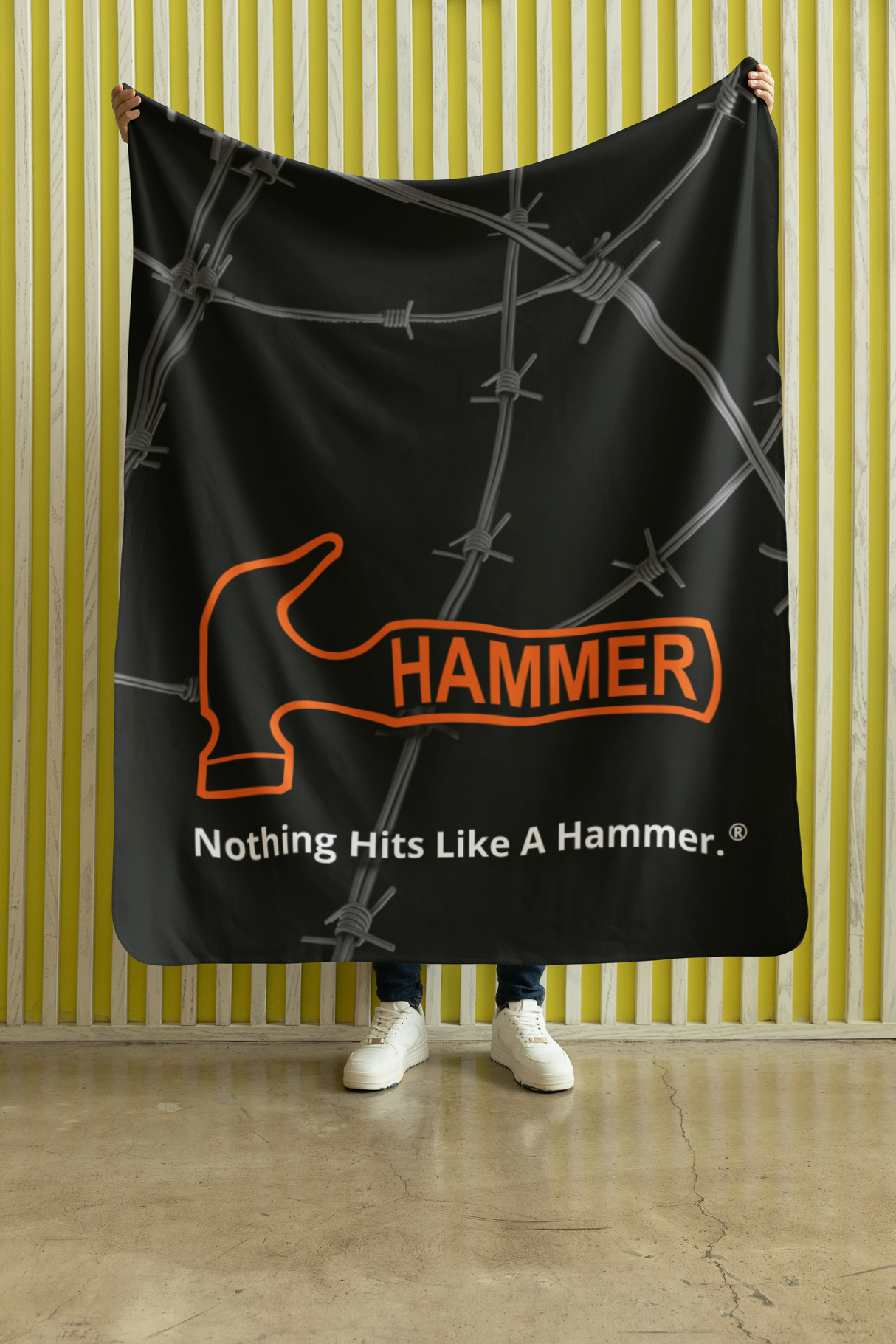 hammer bowling bedding blanket bowlers warm throw sherpa design classic gift sale price bedding comforter for bowling fans store shop pro pba pwba gift usbc