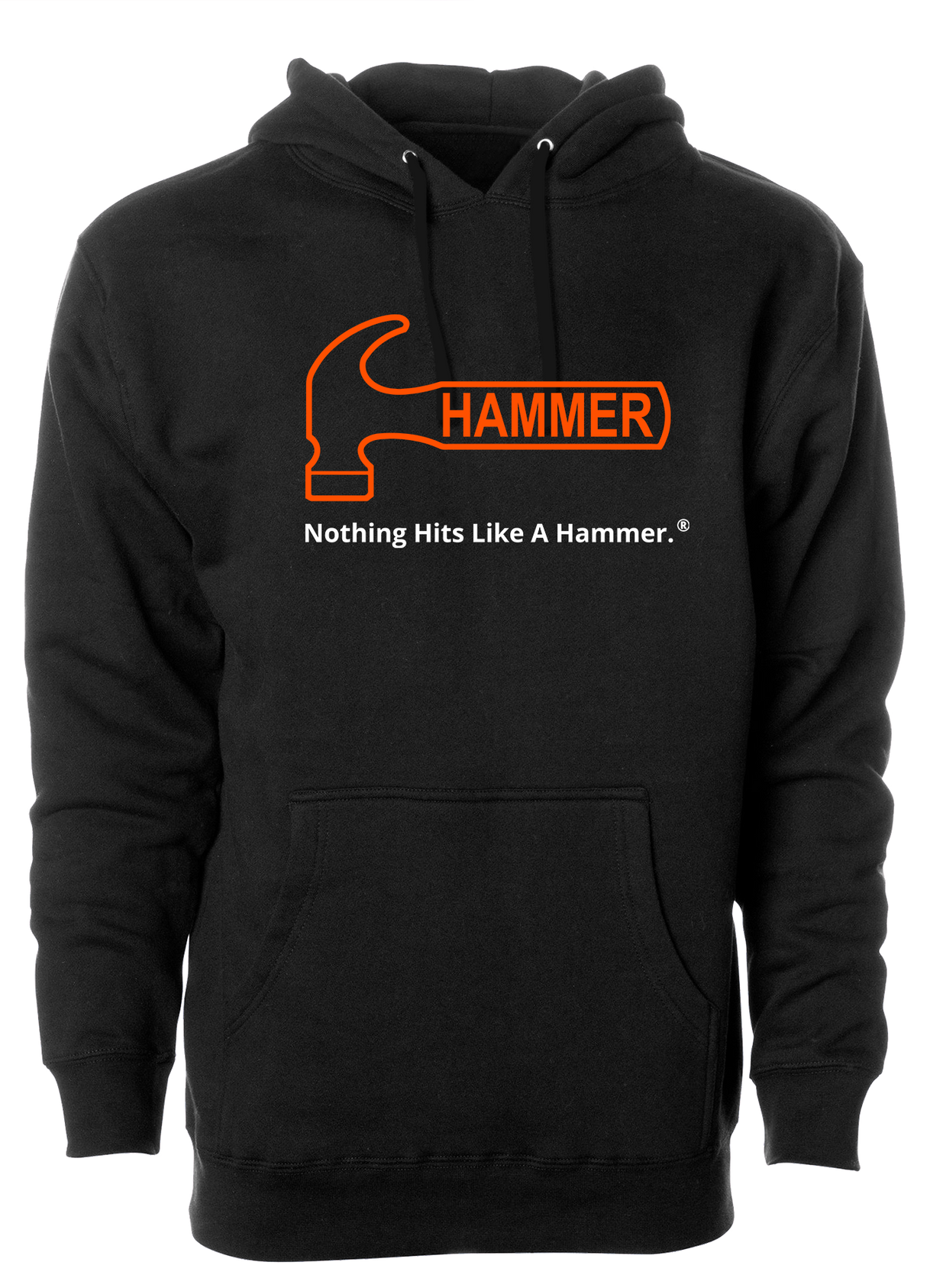 Hammer Bowling Orange Tagline Hoodie