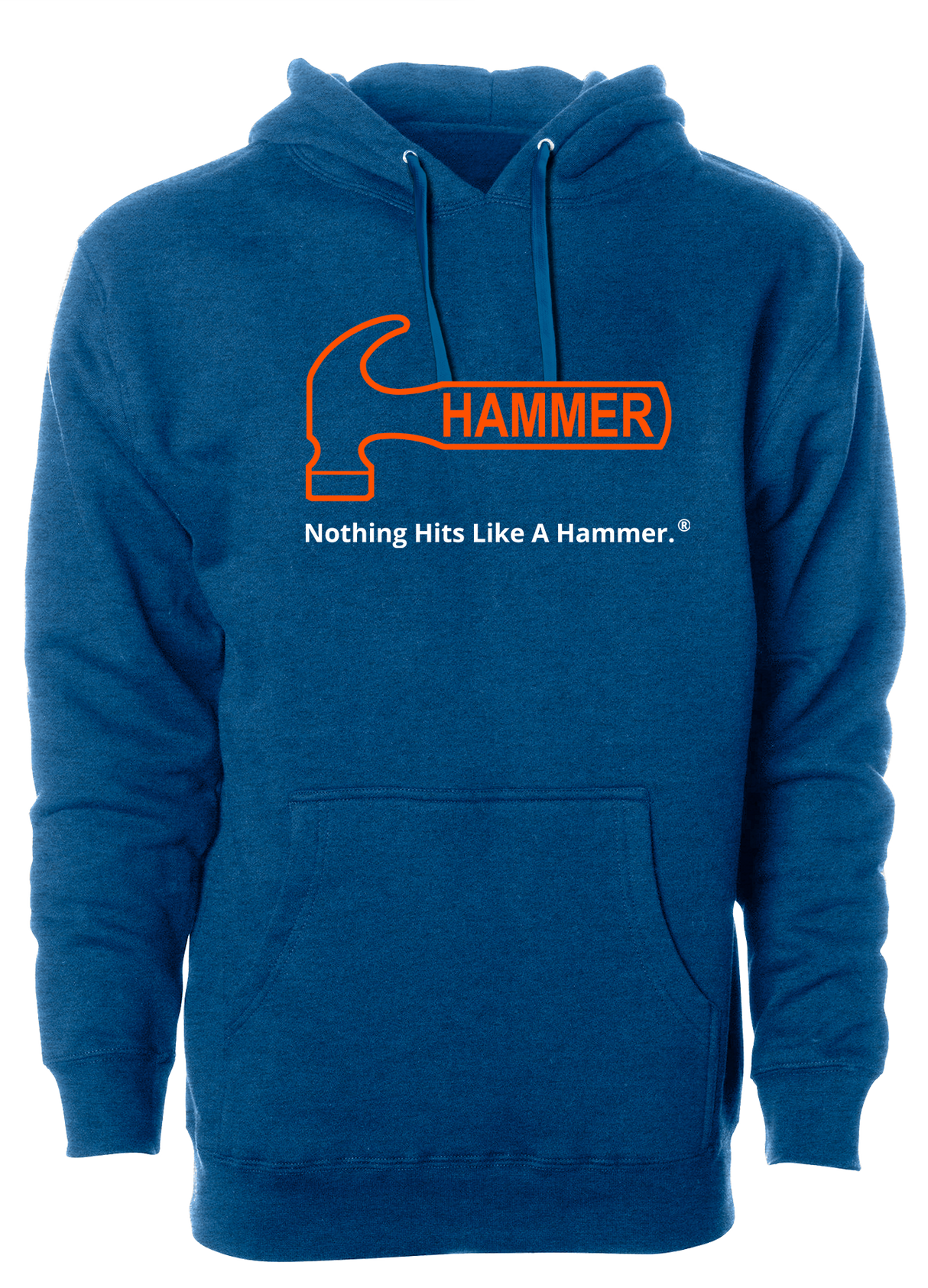 Hammer Bowling Orange Tagline Hoodie