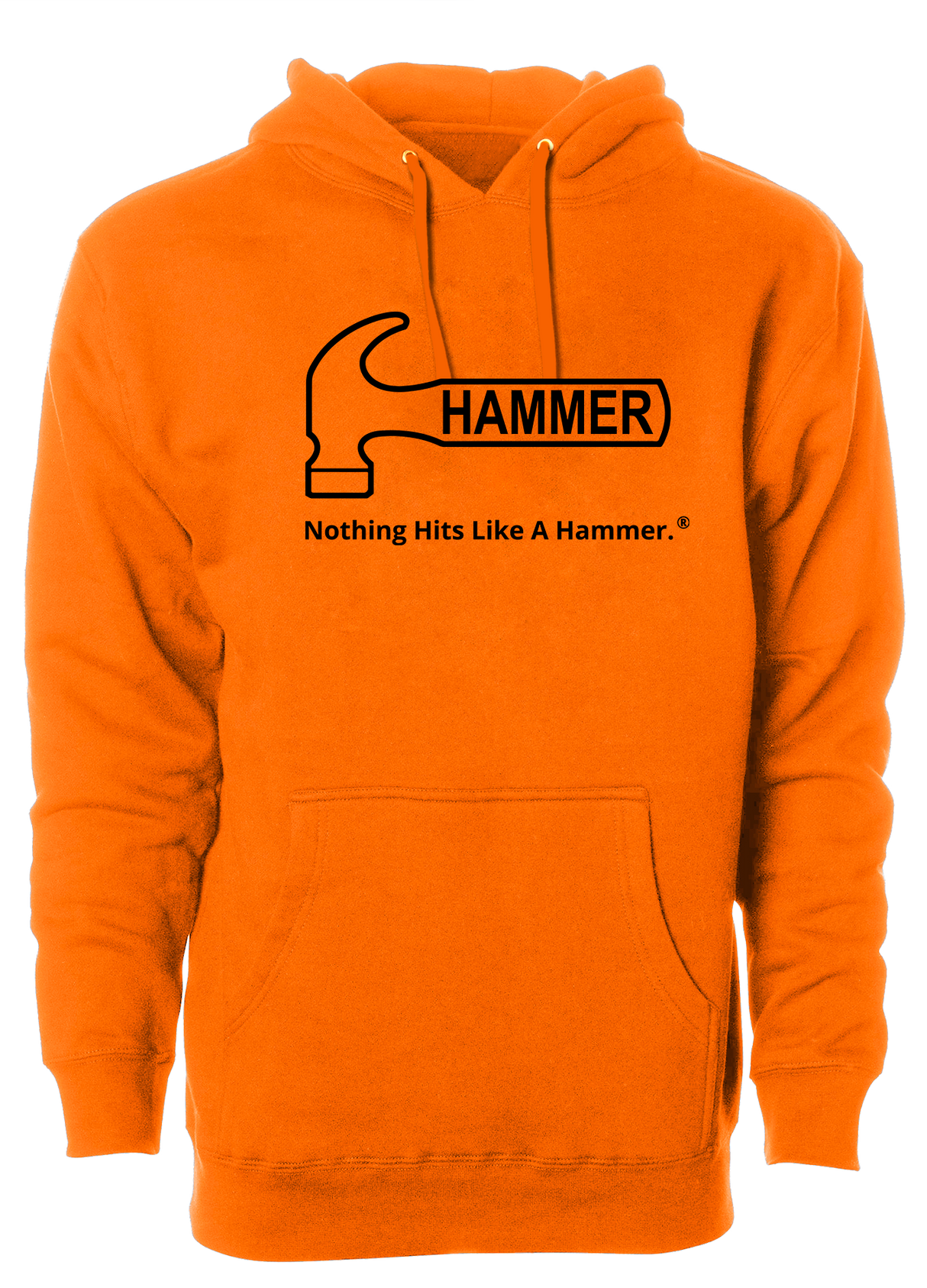 Hammer Bowling Black Tagline Hoodie