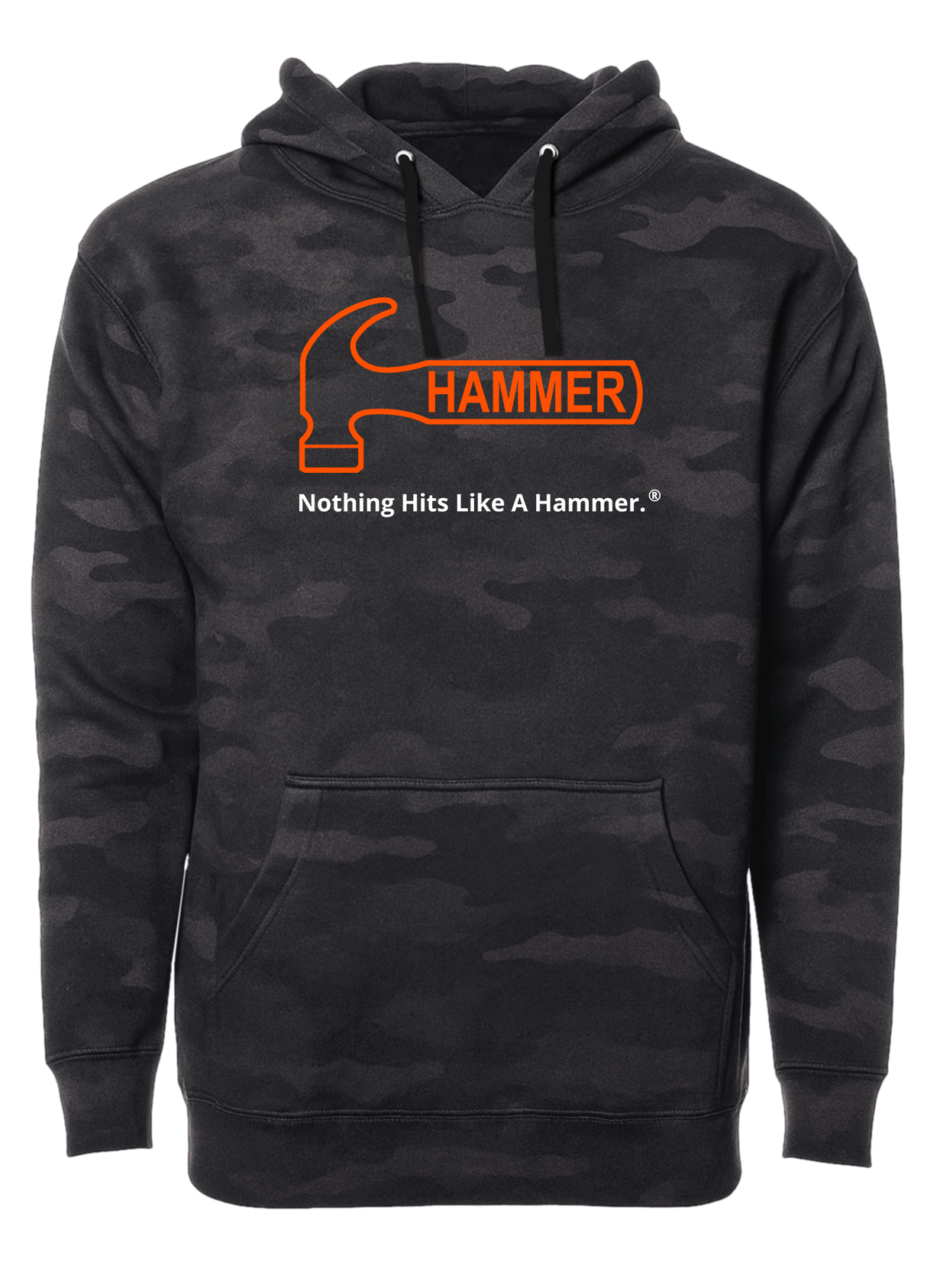 Hammer Bowling Orange Tagline Hoodie