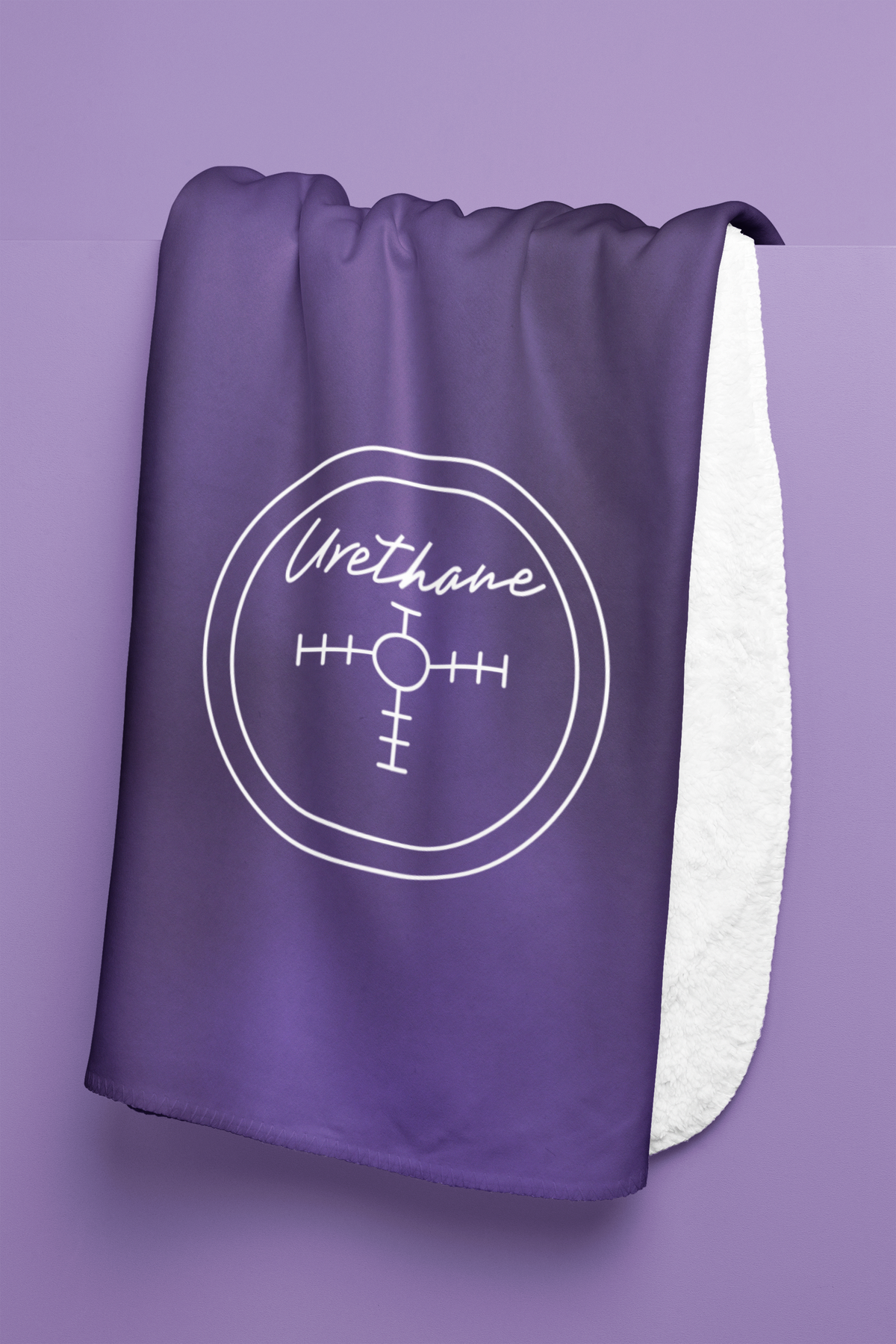 Hammer Purple Urethane 60" x 80" Plush Blanket