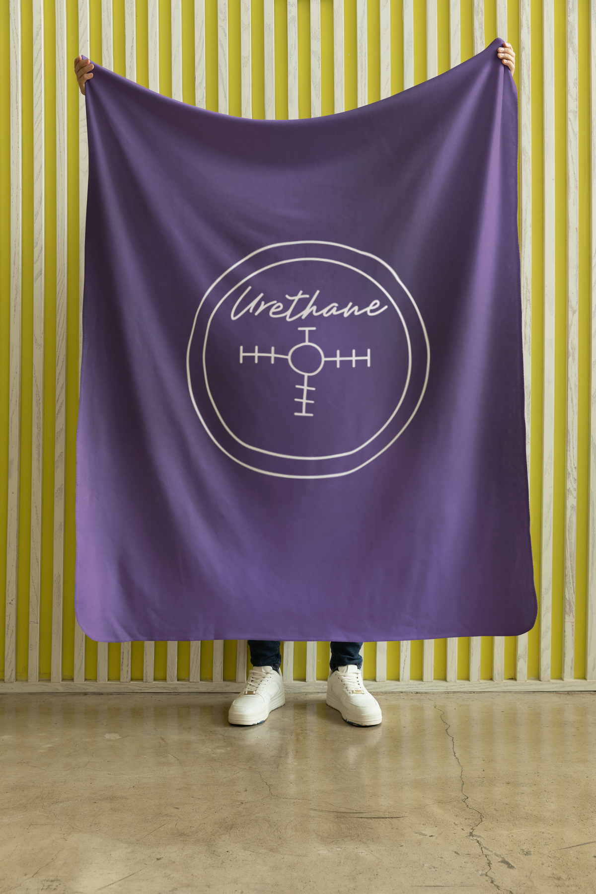Hammer Purple Urethane 60" x 80" Plush Blanket