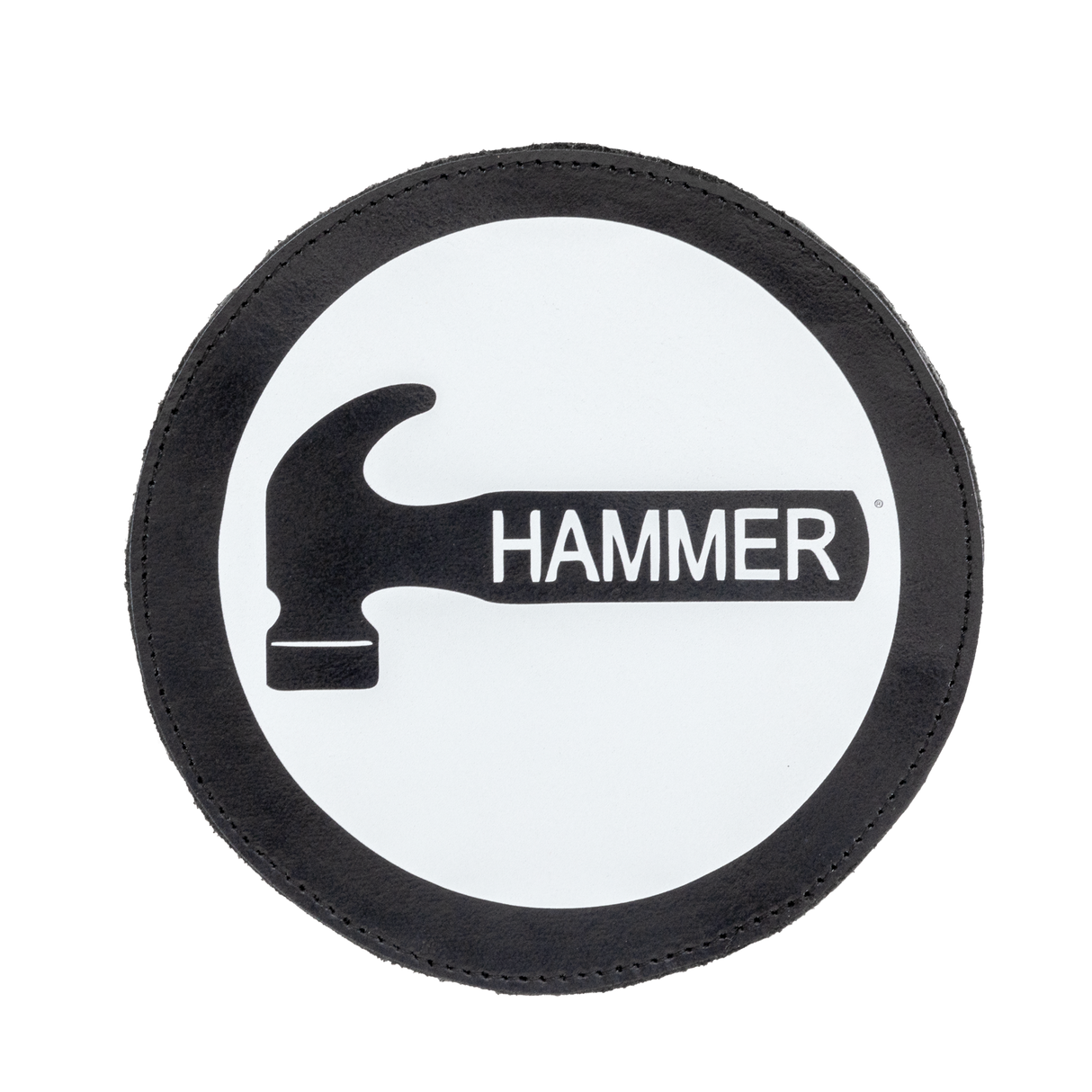 Hammer Circle Shammy Pad Oil absorbing leather on one side Revitalizes ball motion Restores balls original tacky feel Compatible with all cover stocks Provides a recognizable difference after each use Easy to hold 6-inch circular design with printed logo Gift, cheap, sale, bowling ball, clean, wipe, nothing hits like a hammer, pro shop, black widow, brunswick, brands of brusnwick. Free Shipping. Service.