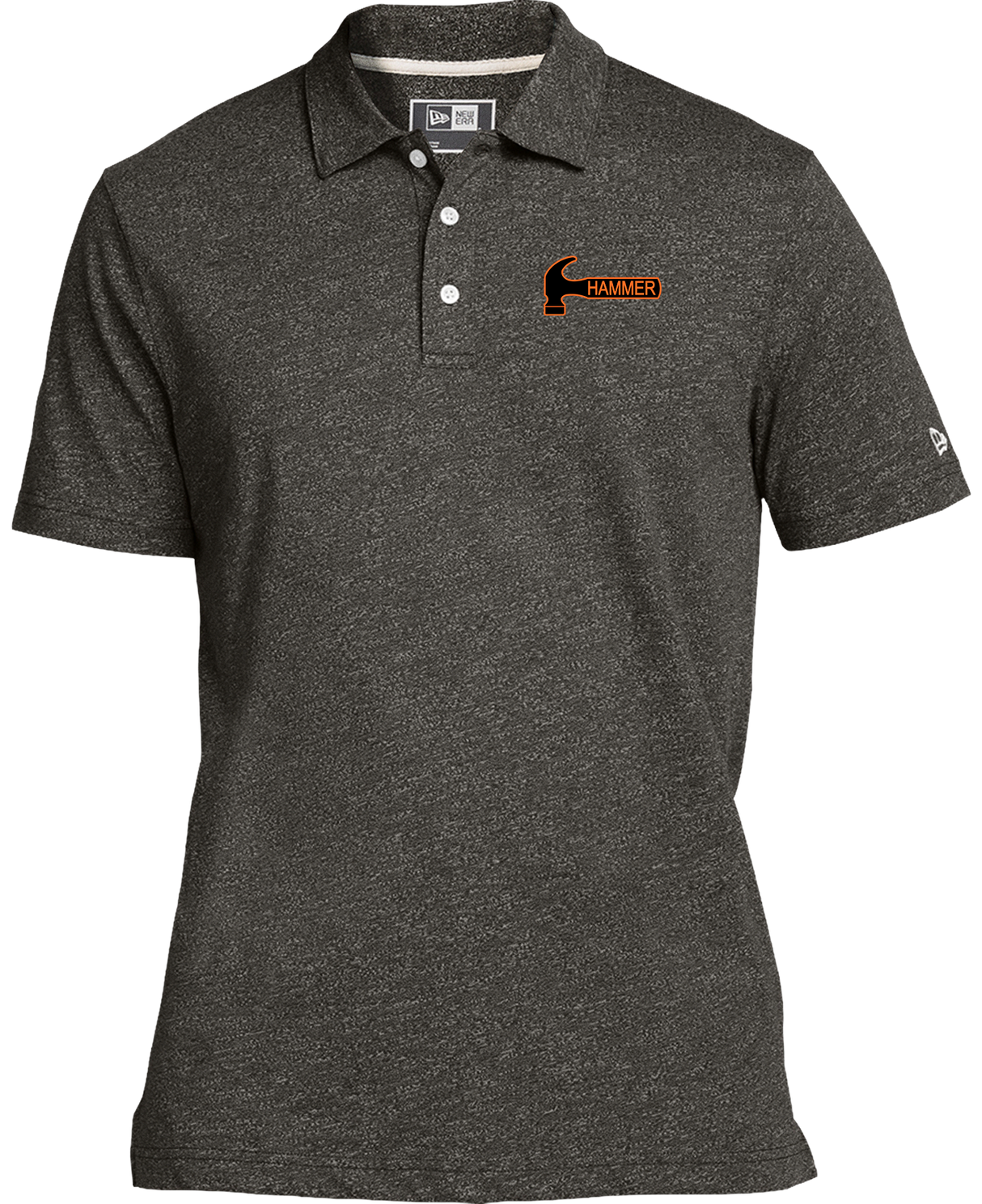 Hammer Bowling New Era Twist Polo Black Heather