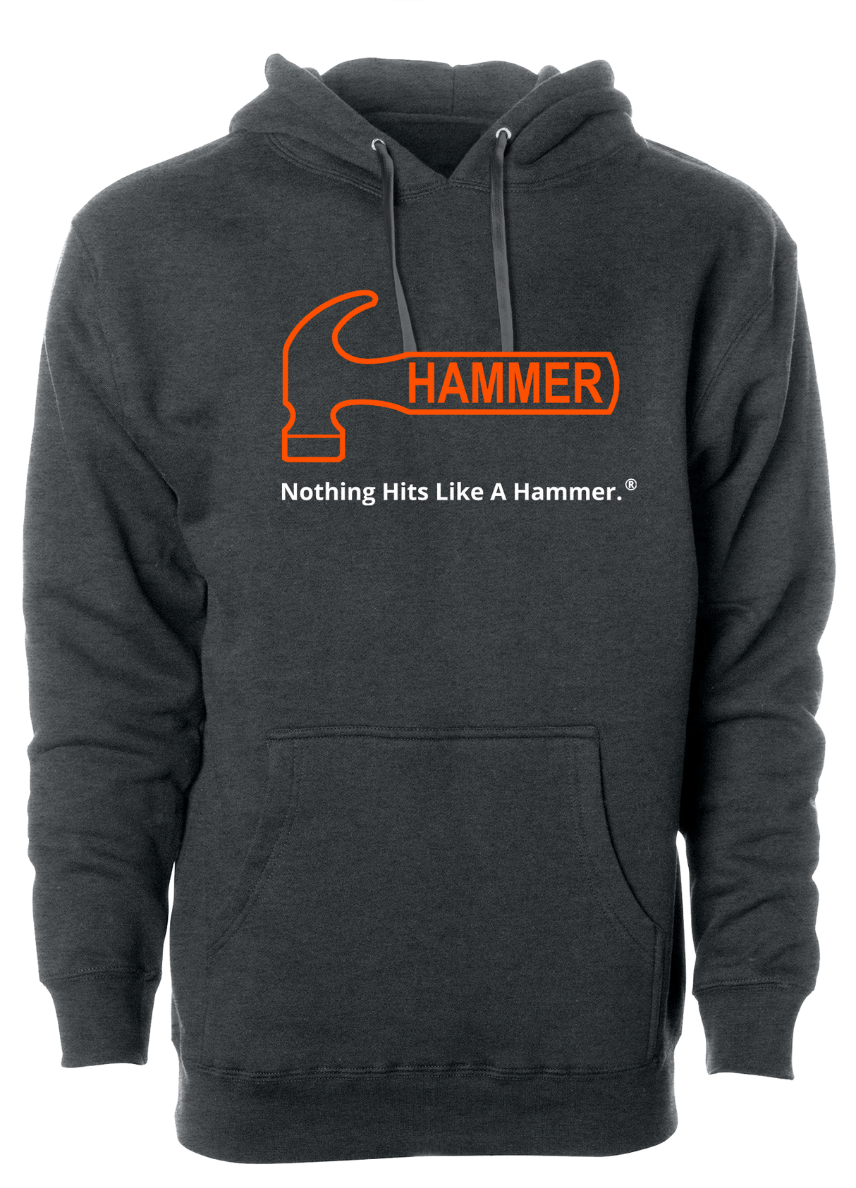 Hammer Bowling Orange Tagline Hoodie