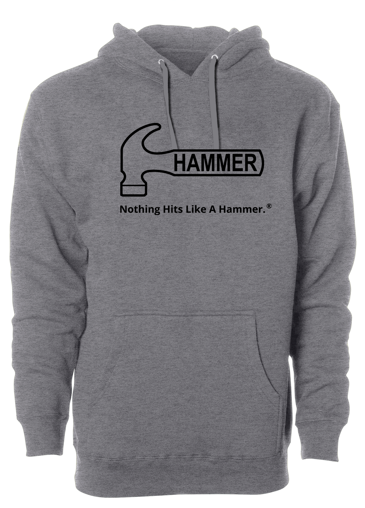 Hammer Bowling Black Tagline Hoodie