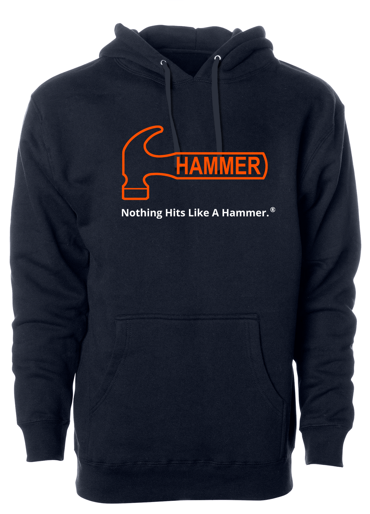 Hammer Bowling Orange Tagline Hoodie