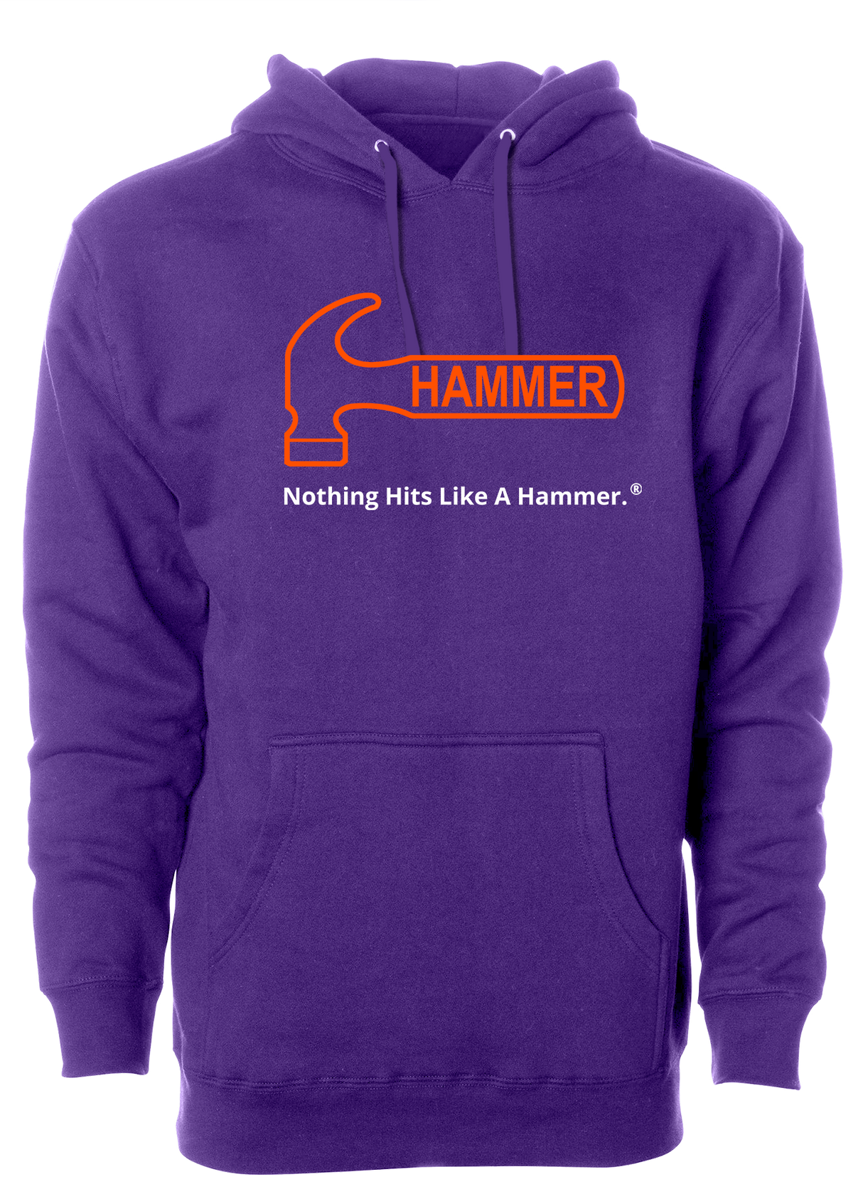 Hammer Bowling Orange Tagline Hoodie