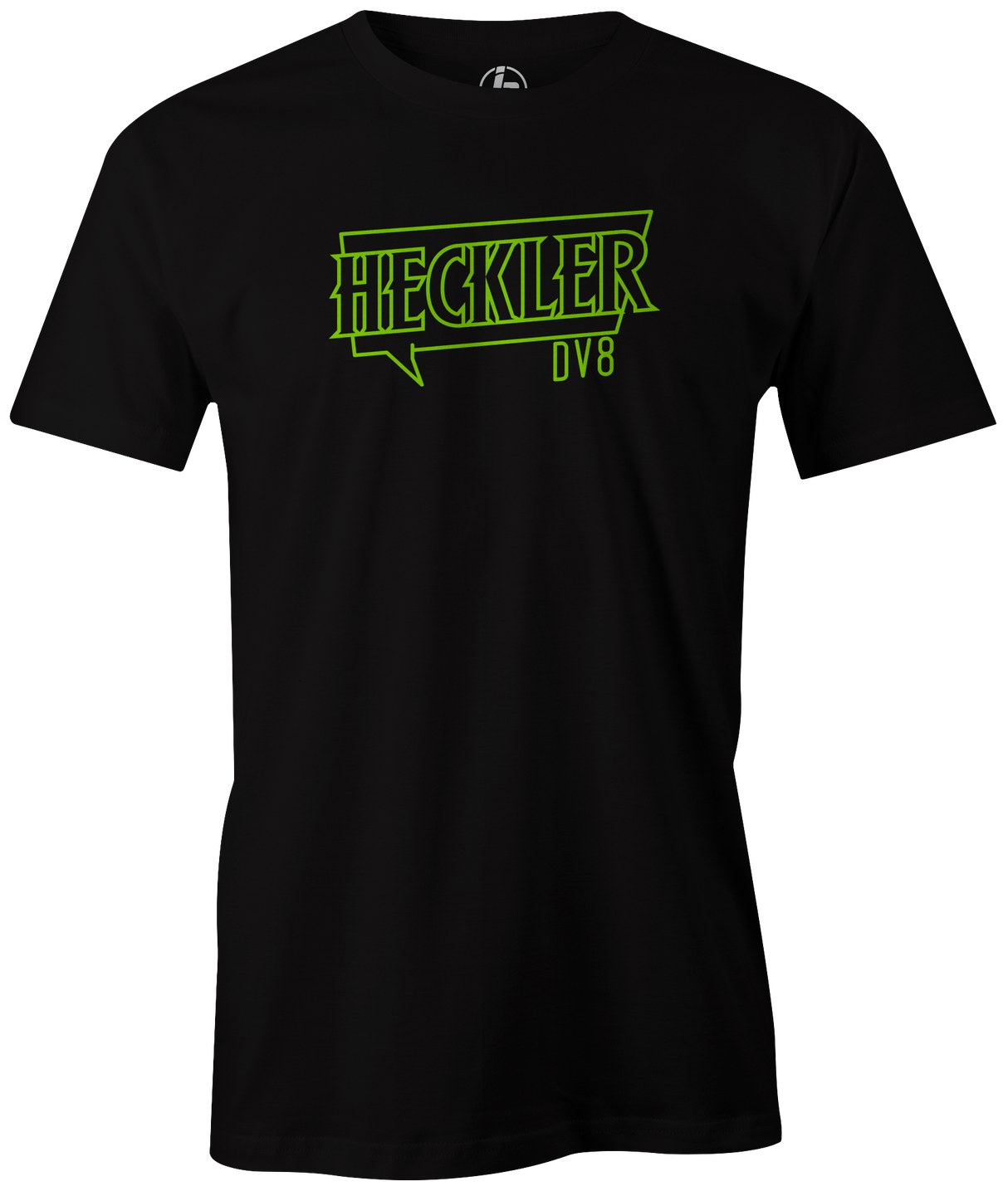 dv8-heckler-bowling ball logo tee shirt bowler practice league tournament tshirt