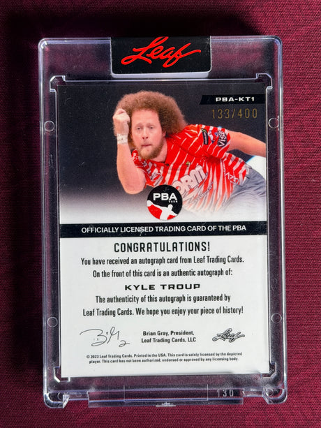 2023 Leaf Kyle Troup Limited Edition Auto 133/400