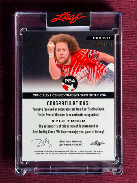 2023 Leaf Kyle Troup Limited Edition Auto 341/400