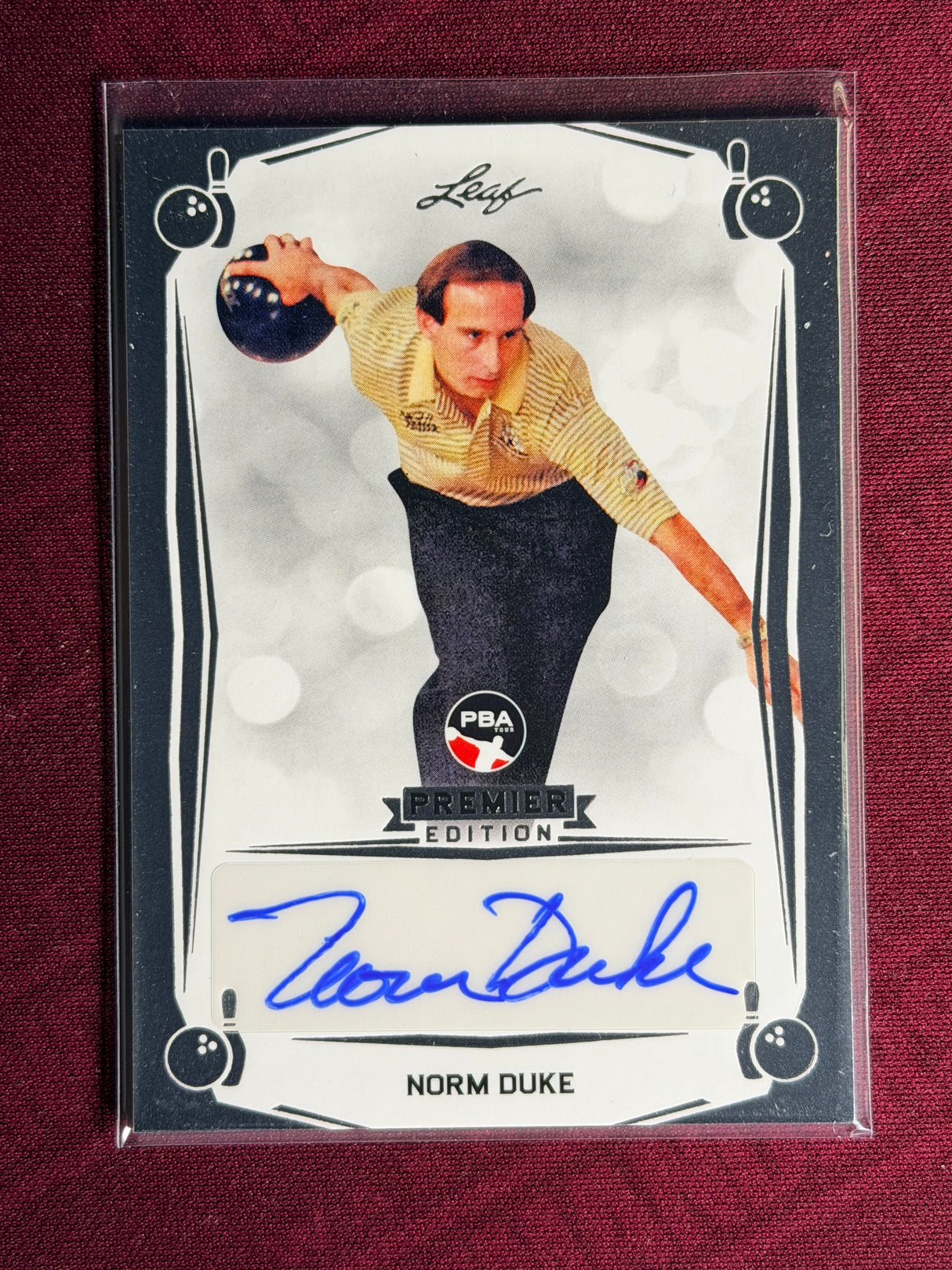 2023 Leaf PBA Trading Card Norm Duke Auto