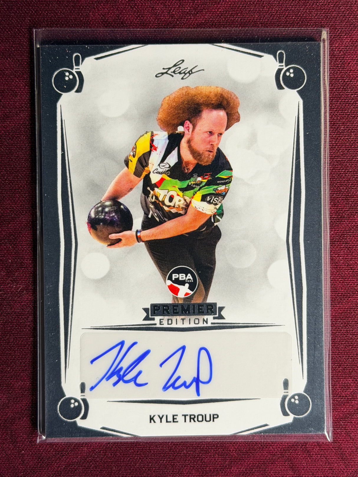2023 Leaf PBA Trading Card Kyle Troup Auto