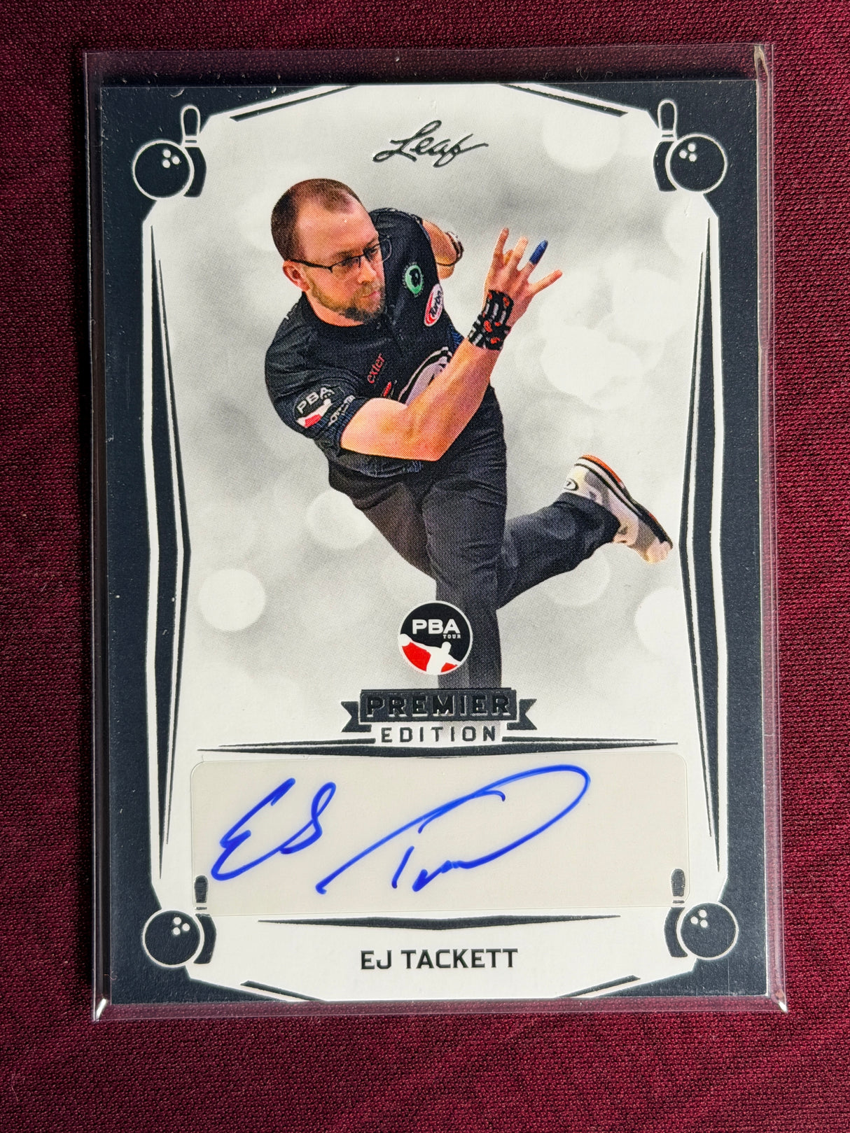 2023 Leaf PBA Trading Card EJ Tackett On Card Auto