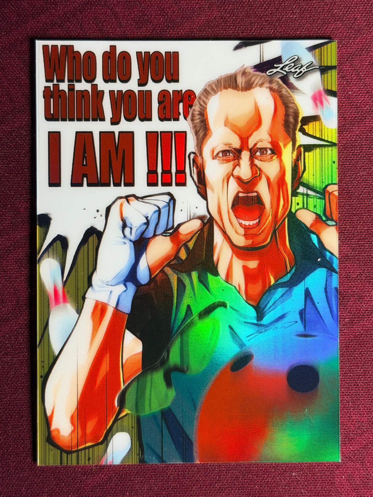 2023 Leaf Anime Nation PBA Trading Card Pete Weber "Who do you think you are? I AM" /294