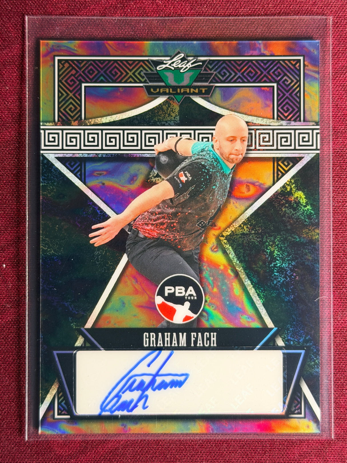 2025 Leaf Eclectic PBA Graham Fach Valiant Auto /2