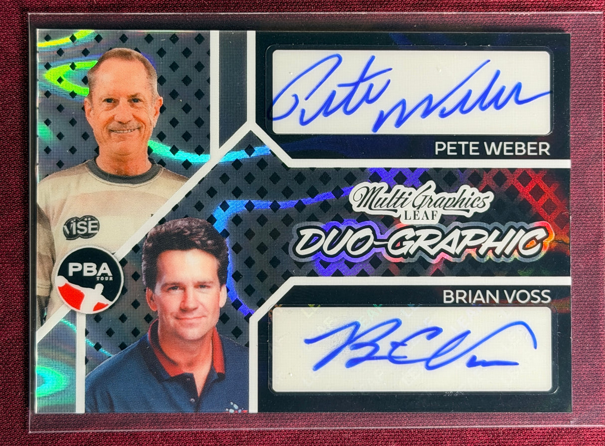 2025 Leaf Eclectic PBA Pete Weber & Brian Voss Duo Graphic Auto /10