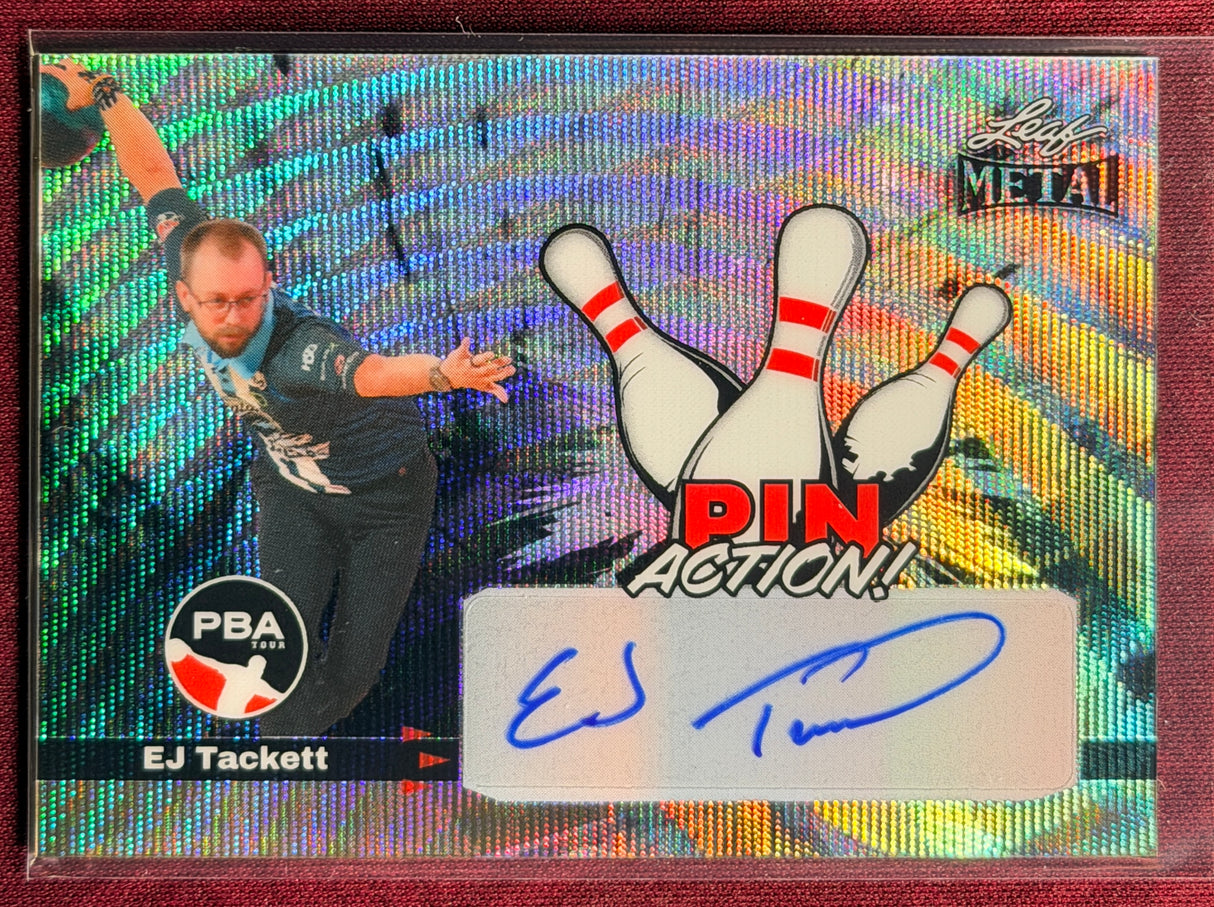 2024 Leaf Metal PBA EJ Tackett Pin Action Auto 28/49