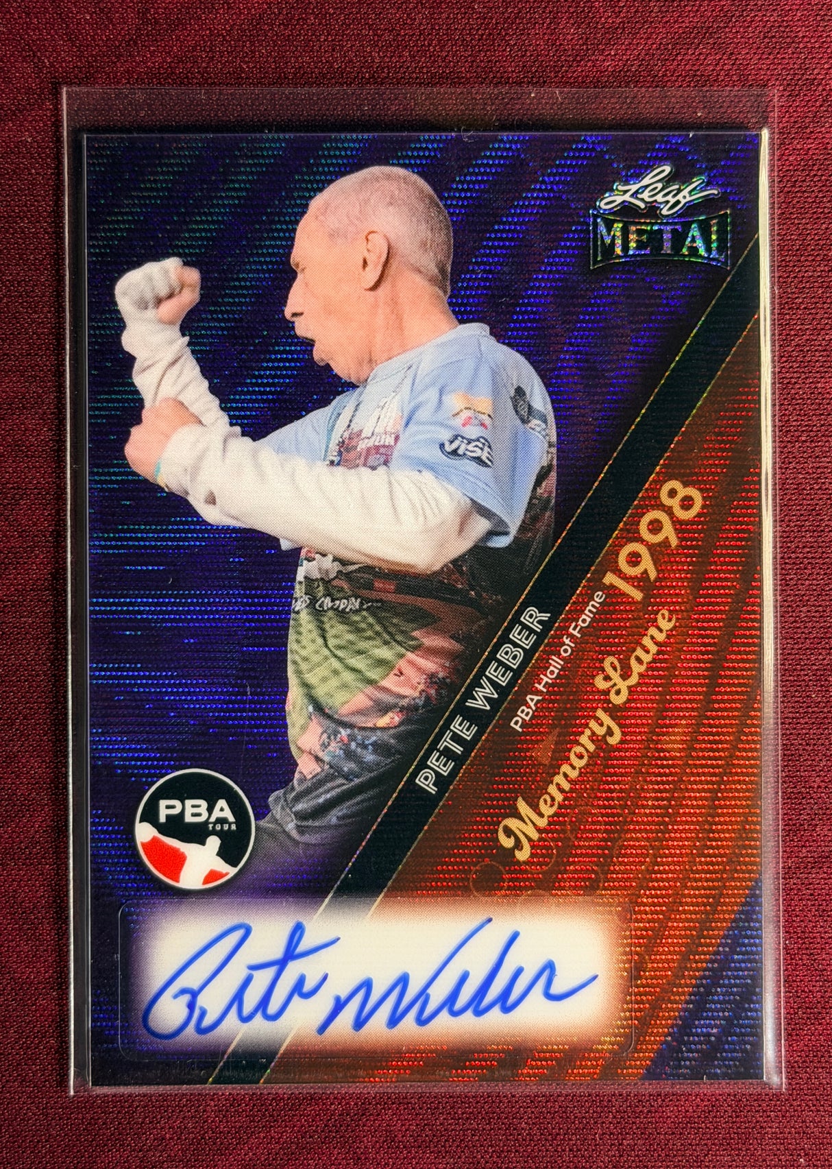 2024 Leaf Metal PBA Pete Weber Memory Lane PBA HOF 13/20