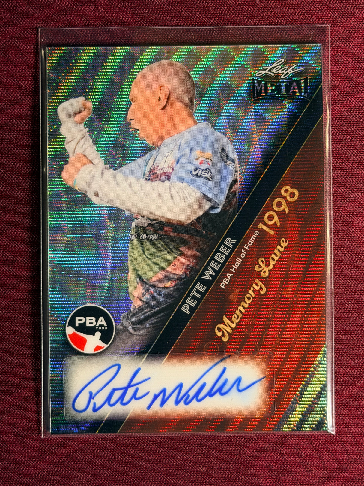 2024 Leaf Metal PBA Pete Weber Memory Lane PBA HOF 26/49