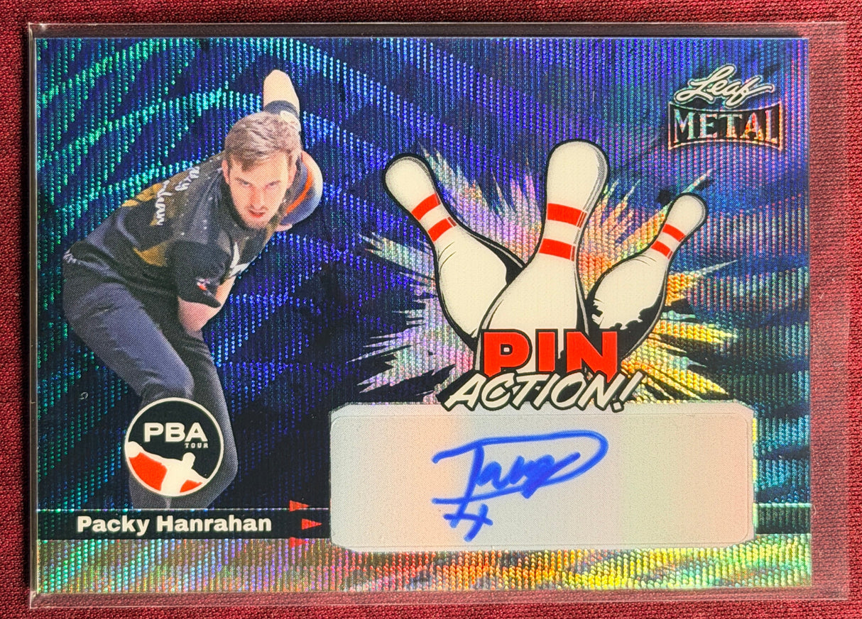 2024 Leaf Metal PBA Packy Hanrahan Pin Action Blue 11/25