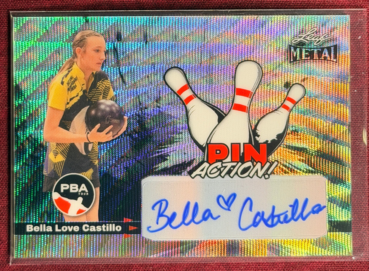 2024 Leaf Metal PBA Bella Love Castillo Pin Action Auto 30/49